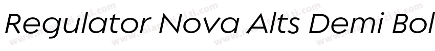 Regulator Nova Alts Demi Bold字体转换